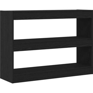 vidaXL Schwarzes Bücherregal aus Holzwerkstoff - Bücherregal vidaXL Schwarzes Bücherregal aus Holzwerkstoff - Bücherregal