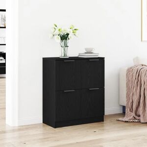 vidaXL Schwarze Eiche Holz Sideboard - Rechteckige Aufbewahrung vidaXL Schwarze Eiche Holz Sideboard - Rechteckige Aufbewahrung