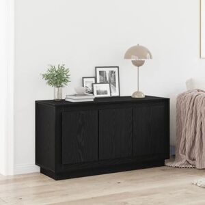 vidaXL Buffet en Chêne Noir MDF Grand Rangement Rectangulaire - Publicité vidaXL Buffet en Chêne Noir MDF Grand Rangement Rectangulaire - Publicité