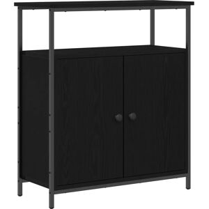 Vidaxl Buffet en Chêne Noir - Meuble de Rangement Moderne - Publicité Vidaxl Buffet en Chêne Noir - Meuble de Rangement Moderne - Publicité