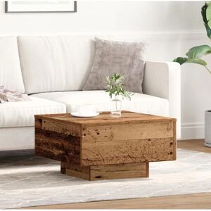 vidaXL Table Basse - Carré en Bois Rustique pour Intérieur - Publicité vidaXL Table Basse - Carré en Bois Rustique pour Intérieur - Publicité