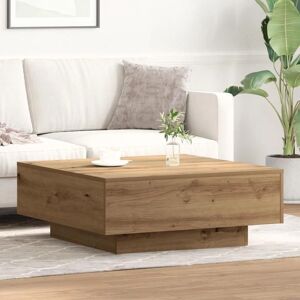 vidaXL Eiche Massivholz 80x80x31 cm Table Basse - Coffee Table - Publicité vidaXL Eiche Massivholz 80x80x31 cm Table Basse - Coffee Table - Publicité