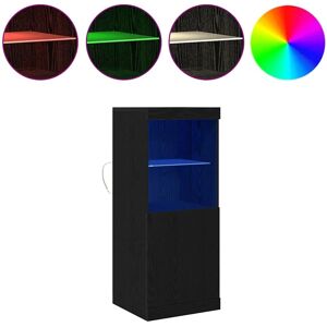 Vidaxl - vitrine avec lumières LED Chêne Noir 41x37x100 cm - Buffet - Publicité Vidaxl - vitrine avec lumières LED Chêne Noir 41x37x100 cm - Buffet - Publicité