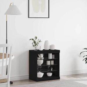 vidaXL Schwarzes Eichen-Sideboard - Sideboard vidaXL Schwarzes Eichen-Sideboard - Sideboard