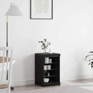Vidaxl Schwarzes Holz 41x37x67 cm Moderner Staubschrank - Schrank Vidaxl Schwarzes Holz 41x37x67 cm Moderner Staubschrank - Schrank
