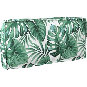 vidaXL Pallet cushion Green - Backrest Leaf Pattern 80x40x12 cm vidaXL Pallet cushion Green - Backrest Leaf Pattern 80x40x12 cm