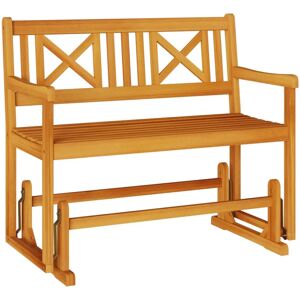 VIDAXL Garden Swing Bench 110x59x97 cm Solid Acacia Wood - Garden Bench VIDAXL Garden Swing Bench 110x59x97 cm Solid Acacia Wood - Garden Bench