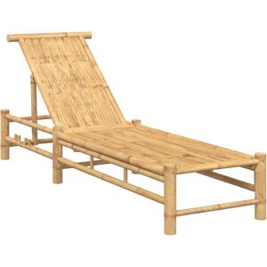 VIDAXL Bamboo Sun Lounger 55x199x30cm - Outdoor Furniture VIDAXL Bamboo Sun Lounger 55x199x30cm - Outdoor Furniture