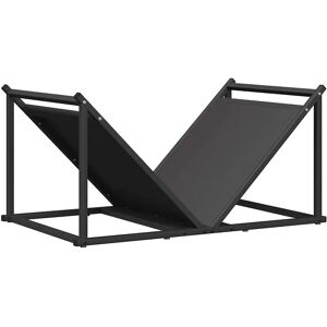 vidaXL Firewood Rack Black - 70x43x34.5 cm - Firewood Rack vidaXL Firewood Rack Black - 70x43x34.5 cm - Firewood Rack