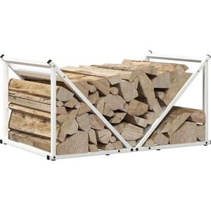 vidaXL Firewood Rack White - 70x43x34.5 cm - Firewood Rack vidaXL Firewood Rack White - 70x43x34.5 cm - Firewood Rack