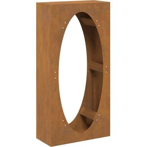 vidaXL Firewood Shelf - Weatherproof Steel - 50x23x100 cm vidaXL Firewood Shelf - Weatherproof Steel - 50x23x100 cm