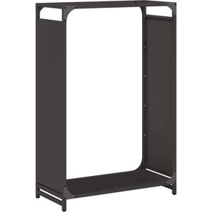 vidaXL Firewood Rack Black - Cold Rolled Steel - 60x28x90 cm - Firewood Rack vidaXL Firewood Rack Black - Cold Rolled Steel - 60x28x90 cm - Firewood Rack