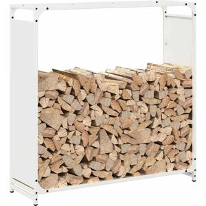 vidaXL Firewood Rack White - 90x28x90 cm - Firewood Rack vidaXL Firewood Rack White - 90x28x90 cm - Firewood Rack