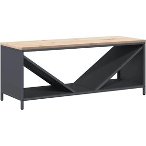 vidaXL Firewood Rack with Wooden Top Anthracite 100.5x35.5x40 cm vidaXL Firewood Rack with Wooden Top Anthracite 100.5x35.5x40 cm