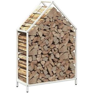 vidaXL Firewood Rack White 60x25x90 cm Cold Rolled Steel vidaXL Firewood Rack White 60x25x90 cm Cold Rolled Steel