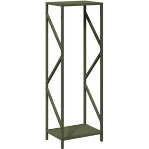 vidaXL Firewood Rack - 34x25x100 cm - Steel - Green - Firewood Rack vidaXL Firewood Rack - 34x25x100 cm - Steel - Green - Firewood Rack