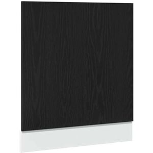 vidaXL Dishwasher Panel Black Oak Finish - Dishwasher Panel vidaXL Dishwasher Panel Black Oak Finish - Dishwasher Panel