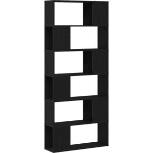 Vidaxl Schwarze Eiche 80x24x186cm Regal - Stauraum & Präsentation Vidaxl Schwarze Eiche 80x24x186cm Regal - Stauraum & Präsentation