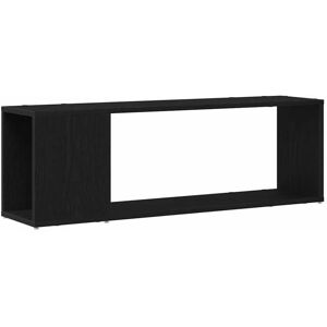 Vidaxl Zwarte Eiken 100x24x32cm TV-Stand - TV-Stand Vidaxl Zwarte Eiken 100x24x32cm TV-Stand - TV-Stand