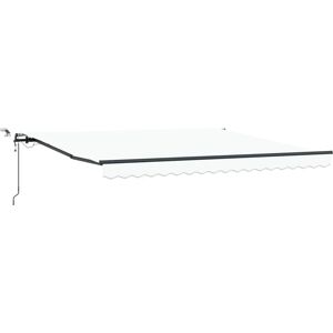 vidaXL 400x350 cm Rectangular Retractable Awning with LED - Outdoor vidaXL 400x350 cm Rectangular Retractable Awning with LED - Outdoor