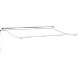 Vidaxl White Aluminum Retractable Electric Awning - Retractable Electric Awning Vidaxl White Aluminum Retractable Electric Awning - Retractable Electric Awning