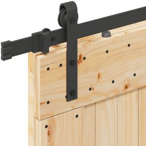 vidaXL Solid Pine Wood Sliding Door Set 85x210 Cm - Space-Saving - Sliding Door vidaXL Solid Pine Wood Sliding Door Set 85x210 Cm - Space-Saving - Sliding Door
