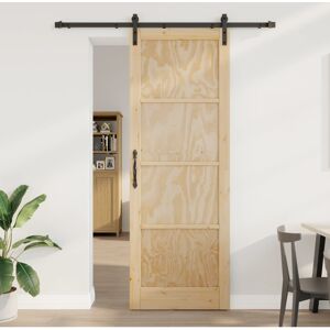 Vidaxl Wooden Sliding Door - Modern Interior - Durable Pine Wood Vidaxl Wooden Sliding Door - Modern Interior - Durable Pine Wood