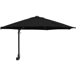 vidaXL Patio Umbrella Black Polyester - Garden & Terrace vidaXL Patio Umbrella Black Polyester - Garden & Terrace