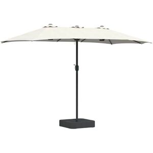 Umbrelă de grădină cu două capete Vida XL - 385x209x244 cm - Maro Umbrelă de grădină cu două capete Vida XL - 385x209x244 cm - Maro