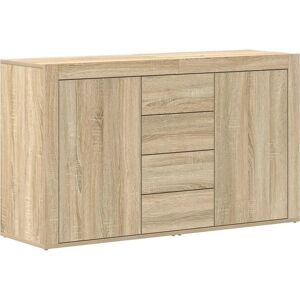 Vidaxl Brown Sonoma Oak Engineered Wood Sideboard - Storage Vidaxl Brown Sonoma Oak Engineered Wood Sideboard - Storage
