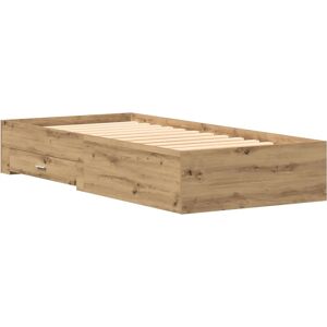 Vidaxl Bed Frame Brown Wood Storage Drawers 90x200 cm - Bed Frame Vidaxl Bed Frame Brown Wood Storage Drawers 90x200 cm - Bed Frame