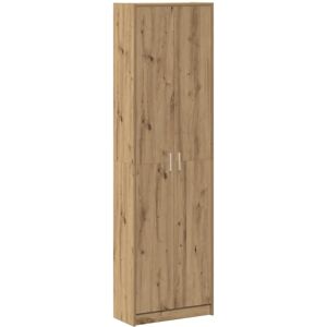 VIDAXL Brown Wooden Wardrobe - 55x25x189 cm Storage Furniture VIDAXL Brown Wooden Wardrobe - 55x25x189 cm Storage Furniture