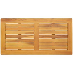 vidaXL Solid Teak Rectangular Tabletop - Indoor Outdoor Dining Surface vidaXL Solid Teak Rectangular Tabletop - Indoor Outdoor Dining Surface