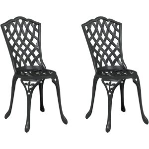 vidaXL Svart Aluminiums Standard Pustende Hage Stol - Hage Stol vidaXL Svart Aluminiums Standard Pustende Hage Stol - Hage Stol