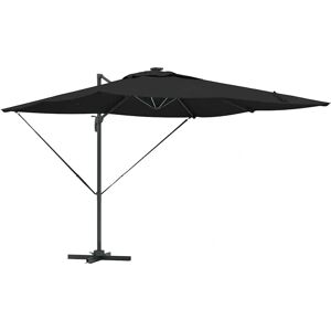 Vidaxl Black Aluminum Cantilever Umbrella - Outdoor Shade Vidaxl Black Aluminum Cantilever Umbrella - Outdoor Shade