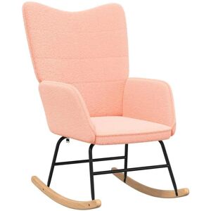 vidaXL Pink Wool-like Fabric Recliner - Living Room Furniture vidaXL Pink Wool-like Fabric Recliner - Living Room Furniture