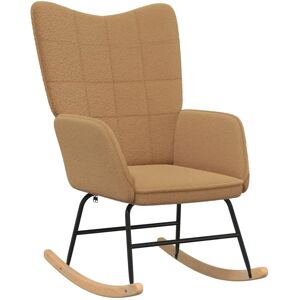 vidaXL Relaxation Chair - Beige Curly Wool-like Material - Chair vidaXL Relaxation Chair - Beige Curly Wool-like Material - Chair