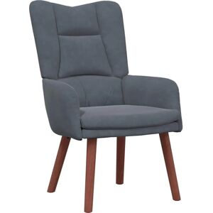 vidaXL Fauteuil Relaxation - Gris Foncé - Charcoal Standard - Publicité vidaXL Fauteuil Relaxation - Gris Foncé - Charcoal Standard - Publicité