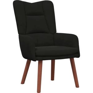 vidaXL Model Relaxation Armchair Black Velvet - Armchair vidaXL Model Relaxation Armchair Black Velvet - Armchair