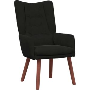 vidaXL Recliner Black Velvet 63 x 67 x 94 cm - Recliner vidaXL Recliner Black Velvet 63 x 67 x 94 cm - Recliner