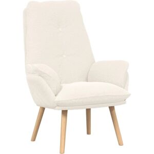 vidaXL Relaxstol creme krøllet stof - Relaxation Chair vidaXL Relaxstol creme krøllet stof - Relaxation Chair