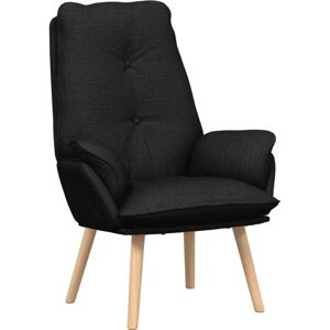vidaXL Relaxation Chair Black Fabric - Relaxation Chair vidaXL Relaxation Chair Black Fabric - Relaxation Chair