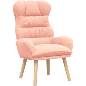 vidaXL Pink Wool-like Fabric Recliner - Recliner vidaXL Pink Wool-like Fabric Recliner - Recliner