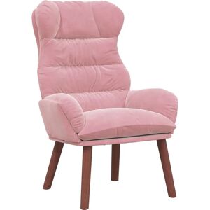 vidaXL Pink Velvet Recliner - Recliner vidaXL Pink Velvet Recliner - Recliner