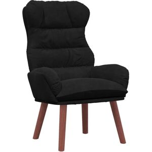 vidaXL Recliner - Black Velvet - Comfortable & Stylish - Living Room Furniture vidaXL Recliner - Black Velvet - Comfortable & Stylish - Living Room Furniture