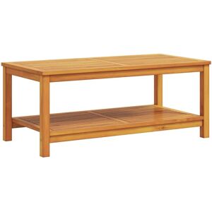 vidaXL Coffee Table - Rectangular - Brown - Solid Acacia Wood vidaXL Coffee Table - Rectangular - Brown - Solid Acacia Wood