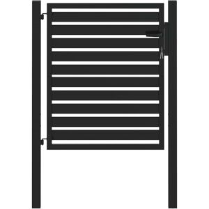 Portail de jardin avec serrure - Noir - 100x100 cm - Portail de jardin - Publicité Portail de jardin avec serrure - Noir - 100x100 cm - Portail de jardin - Publicité