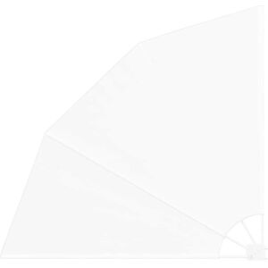 vidaXL Balcony Privacy Screen White 160 x 160 cm Fabric - Privacy Screen vidaXL Balcony Privacy Screen White 160 x 160 cm Fabric - Privacy Screen