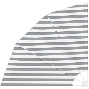 vidaXL Balcony Privacy Screen Anthracite and White 140 x 140 cm Fabric Grey - Privacy Screen vidaXL Balcony Privacy Screen Anthracite and White 140 x 140 cm Fabric Grey - Privacy Screen