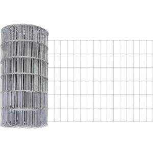 Vidaxl Galvanized Steel Garden Fence - Modern Outdoor Barrier Vidaxl Galvanized Steel Garden Fence - Modern Outdoor Barrier